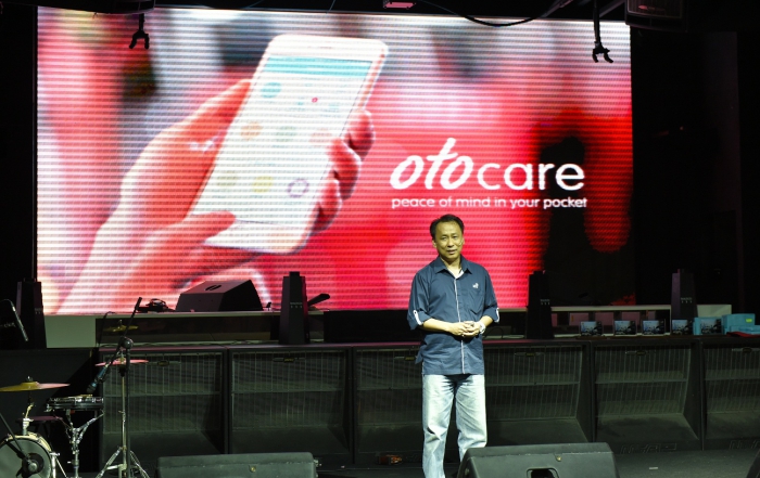 Santosa, CEO Asuransi Astra di acara launching Garda Mobile Otocare