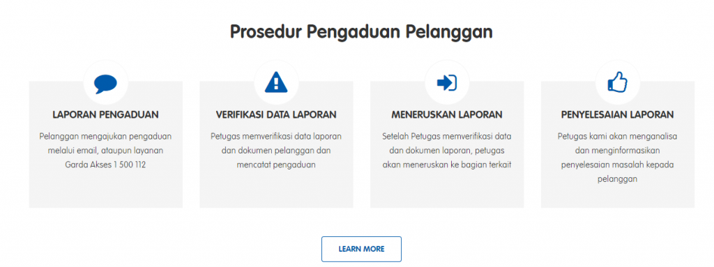 prosedur pengaduan pelanggan