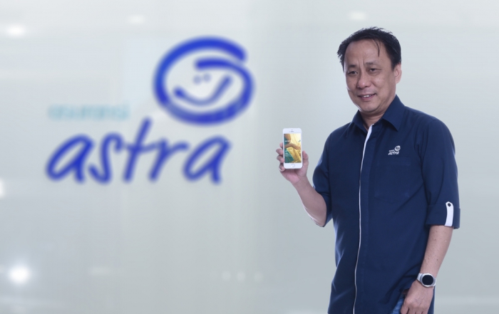 Santosa, CEO Asuransi Astra meluncurkan E-Mikro Special Nebengers melalui akun Twitter resminya, @snt4online