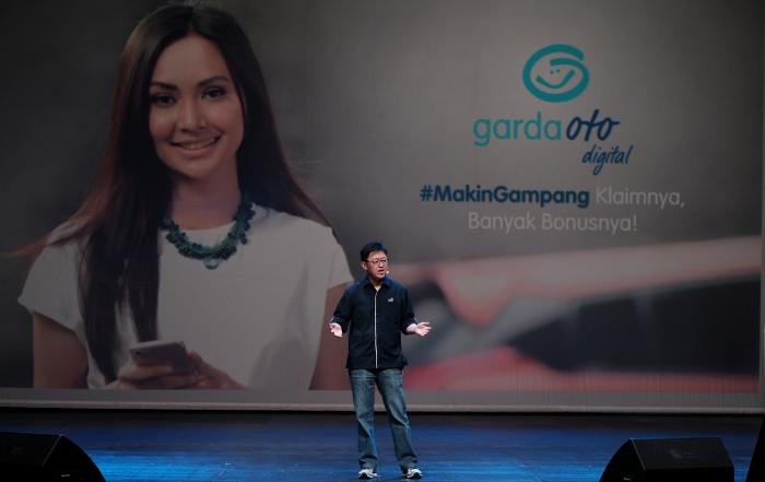 Rudy Chen, CEO Asuransi Astra menjelaskan mengenai Garda Oto Digital yang memliki tagline #MakinGampang Klaimnya, Banyak Bonusnya!