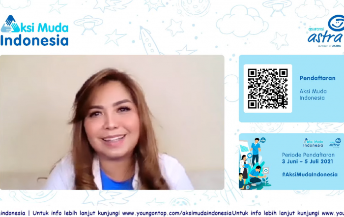 Valencia M. Randa menceritakan proses membangun Blood for Life Indonesia dalam webinar #AksiMudaIndonesia sebagai wujud kontribusinya di bidang kesehatan