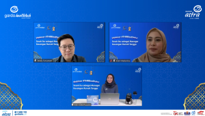 Putri Madarina, Certified Financial Planner (CFP) bersama Teddy Suryawan, Chief Digital Officer Asuransi Astra memberikan informasi yang edukatif dalam webinar #THRBisaDiatur Sosok Ibu sebagai Manager Keuangan Rumah Tangga (14/4).