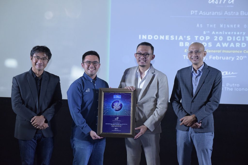 Asuransi Astra Raih Posisi Pertama dalam Kategori General Insurance  pada Penghargaan Indonesia Top 20 Digital Financial Brands Award 2024